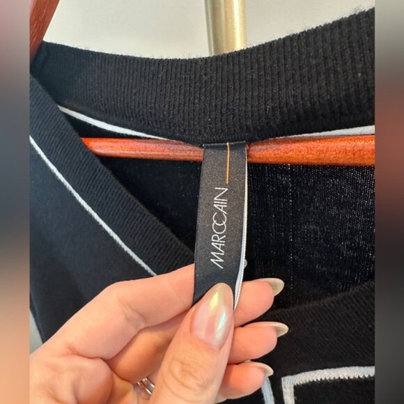 MARC CAIN Sport Wool/Cashmere Blend Sweater Knit Size 8 - Picture 7 of 8